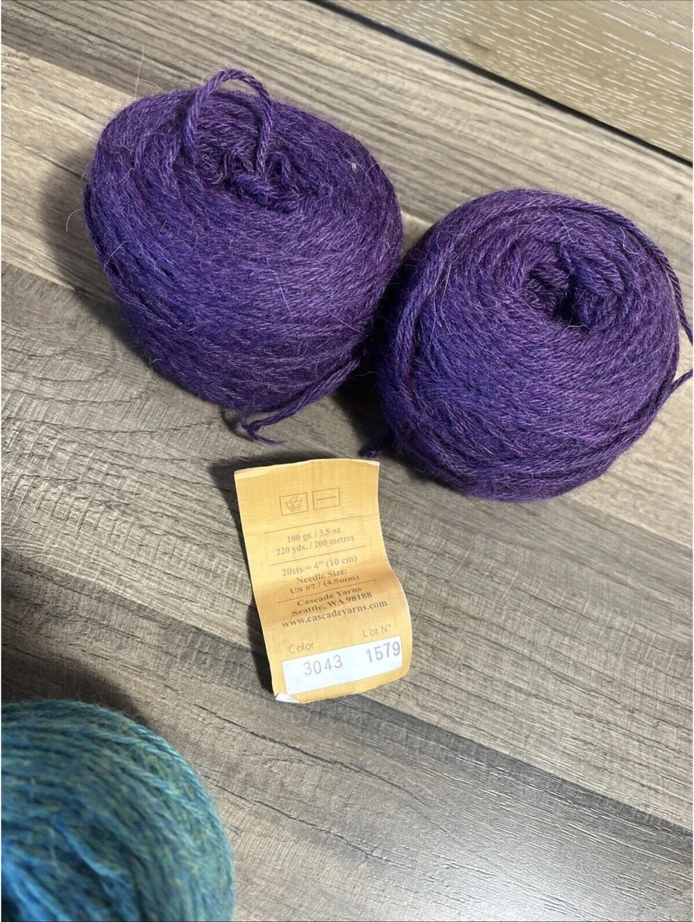Cascade Yarns Pure Alpaca - Mixed Lot - Blues/Greens & Purple 38.8g